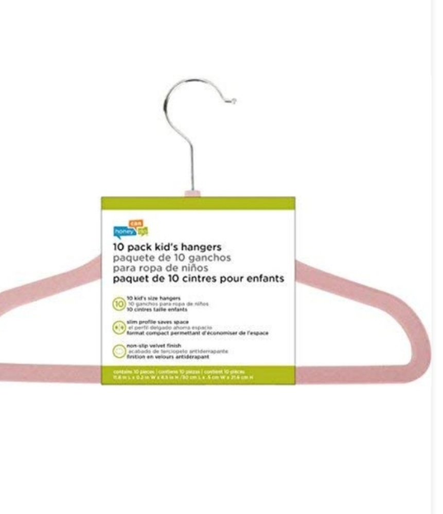20 velvet slim space saving kids baby hangers - Picture 3 of 5